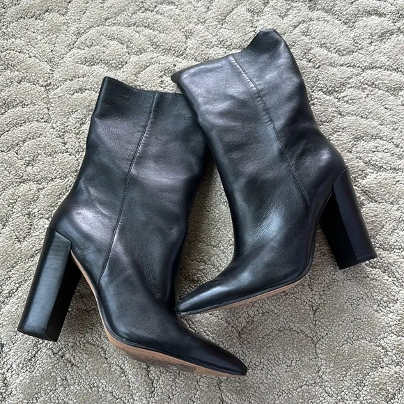 Dolce Vita Black Heel Boots Women Size 8.5