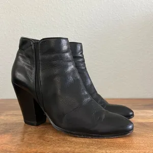 Dolce Vita Leather Zip Side Boots