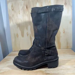 Donald J Pliner Gilsey Moto Boots Women’s Size 10