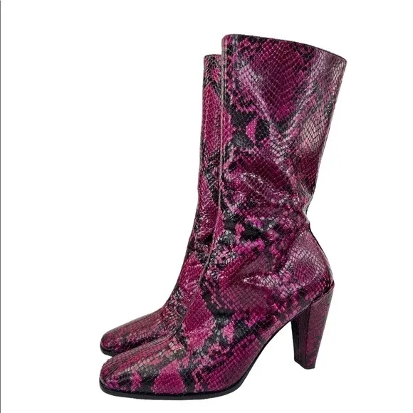 Donald J. Pliner Women’s Snake Print Boots