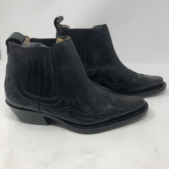 Donato Marrone Black Leather Ankle Boots Men’s 6.5