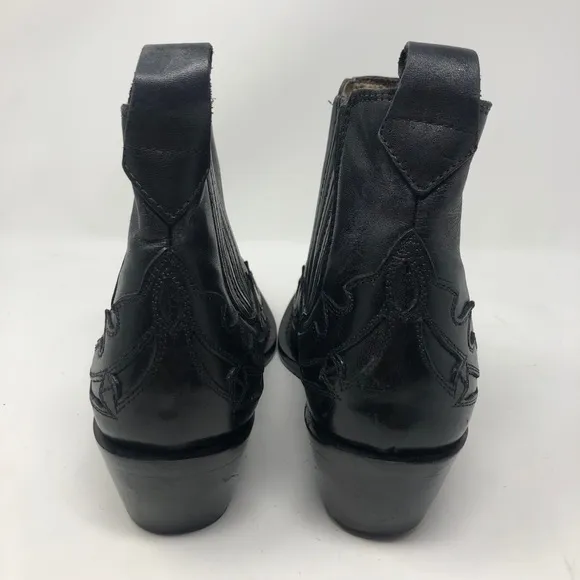 Donato Marrone Black Leather Ankle Boots Men’s 6.5