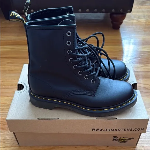 Dr. Martens 1460 Black Leather Boots Size 8 women’s