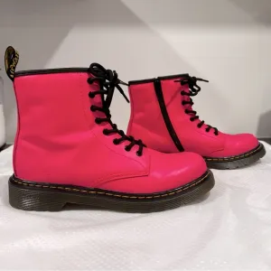 Dr. Martens 1460 J Sz 4 US Clash Pink Smooth Leather Boots