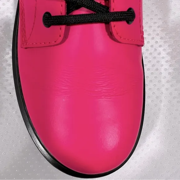 Dr. Martens 1460 J Sz 4 US Clash Pink Smooth Leather Boots