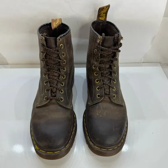 Dr. Martens 1460 Made in England Brown Leather Boots Women’s Size 10 US 8 UK