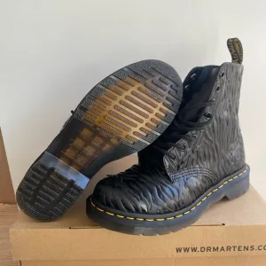 Dr. Martens 1460 Zebra Print Embossed Women Boots- W 6