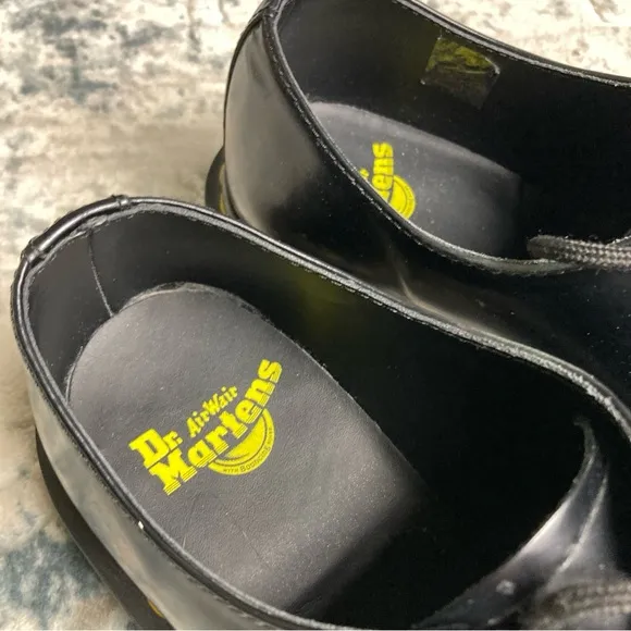 Dr. Martens 3 Eye Oxford Women’s Black Leather Shoes Sz 9 Men’s 8