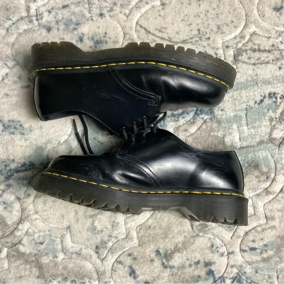 Dr. Martens 3 Eye Oxford Women’s Black Leather Shoes Sz 9 Men’s 8