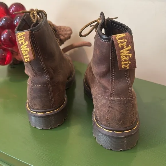 Dr Martens air wair brown boots Made in England