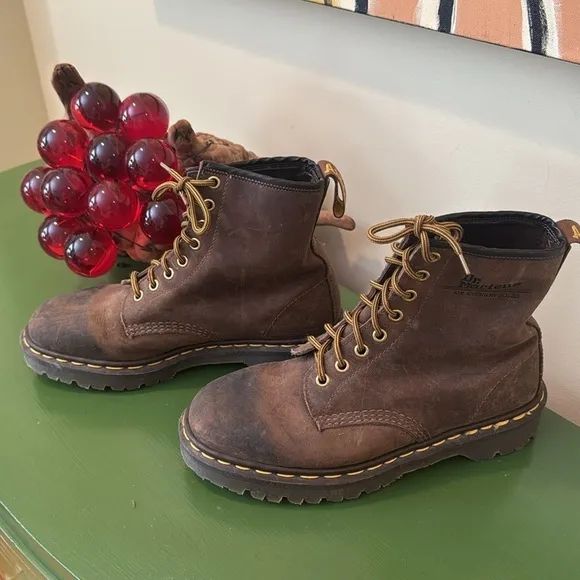 Dr Martens air wair brown boots Made in England