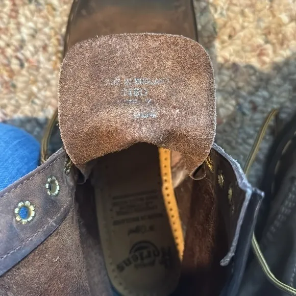 Dr Martens air wair brown boots Made in England