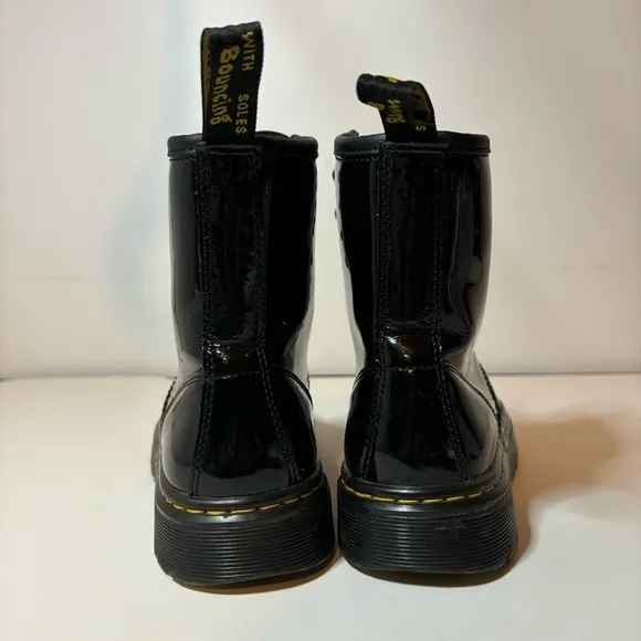 Dr. Martens AIRWAIR ZAVALA AW004 Leather Black Combat Boots SZ Men’s 4 Women’s 5