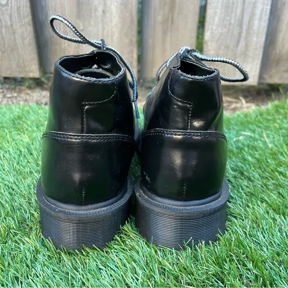 Dr. Martens Black Mono Leather Chukka Boots Made in England UK Size 9 MIE