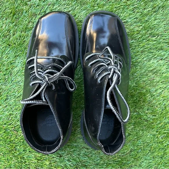 Dr. Martens Black Mono Leather Chukka Boots Made in England UK Size 9 MIE