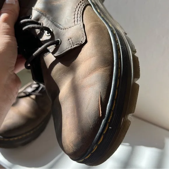 Dr. Martens Combs Brown Leather Boots Men’s