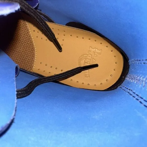 Dr. Martens Doc Air Wair 1460 Boots Womens 6 / 37 Blue Patent Lampert New