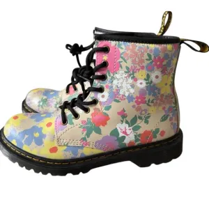 Dr. Martens Floral Combat Boots women’s 5