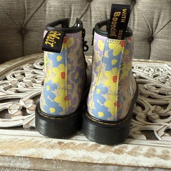 Dr. Martens Floral Combat Boots women’s 5