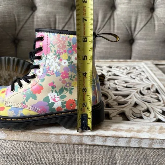 Dr. Martens Floral Combat Boots women’s 5