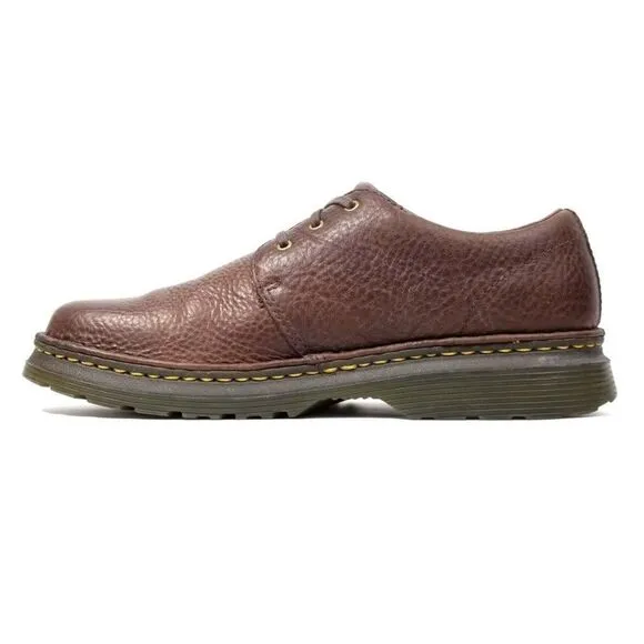 DR MARTENS Hazeldon Grizzley Leather 90s Gorpcore Hiking Shoes Mens 10 Brown Y2K