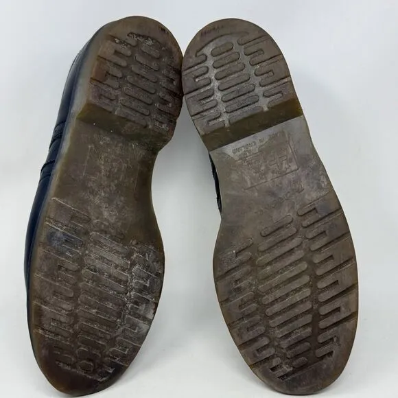 Dr. Martens Industrial Steel Toe Shoe Mens 11 Black Leather Wingtip England Made