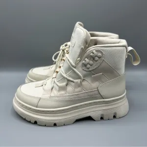 Dr. Martens Lace-Up Utility Off-white Boots