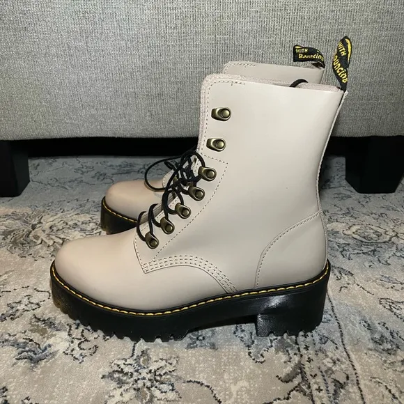 DR. MARTENS Leona Temperley Leather Heeled Boots