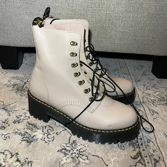 DR. MARTENS Leona Temperley Leather Heeled Boots