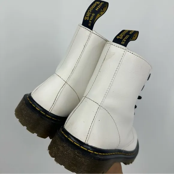 Dr Martens Luana White Boots Size Women’s 7 Grunge Combat