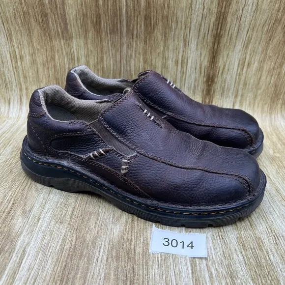 Dr.‎ Martens Mawgan Men's Size 9 Brown Leather Low Top Sneakers Shoes Casual