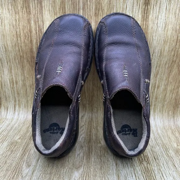 Dr.‎ Martens Mawgan Men's Size 9 Brown Leather Low Top Sneakers Shoes Casual