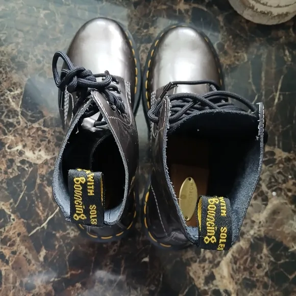 Dr. Martens PASCAL Comfort/Streetwear Boots Size 8 for Women in Metallic