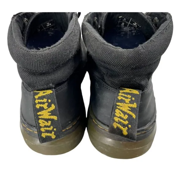 Dr. Martens Unisex Bonny Black Canvas Lace Up Ankle Boots Sz Men 10/Women 11