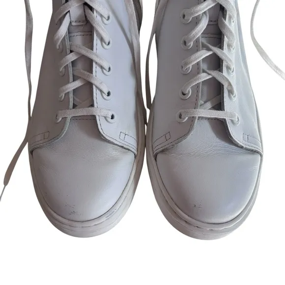 Dr. Martens White Leather Zaniel Boots Women’s Sz 9
