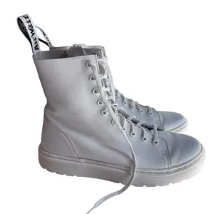 Dr. Martens White Leather Zaniel Boots Women’s Sz 9
