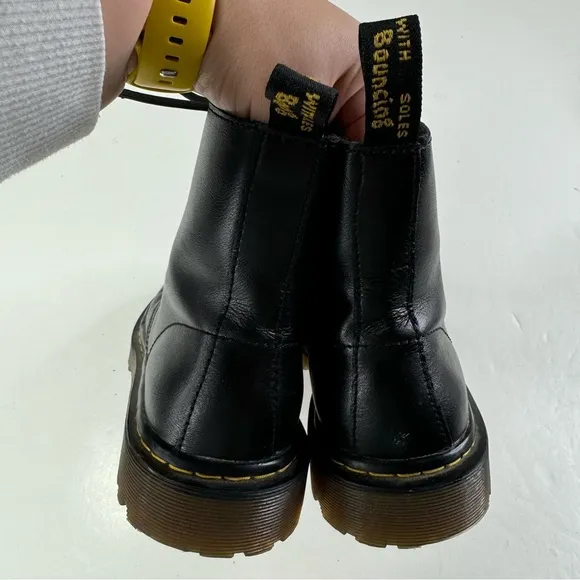 Dr. Martens Women’s Luana Black Leather Lace Up Boots Size 8
