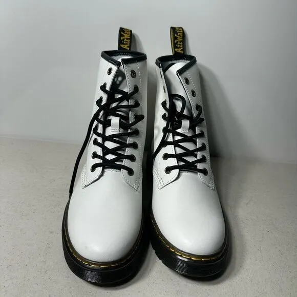 Dr. Martens Zavala Boots, White  Women’s 8/ Men’s 7. New Without Tags.