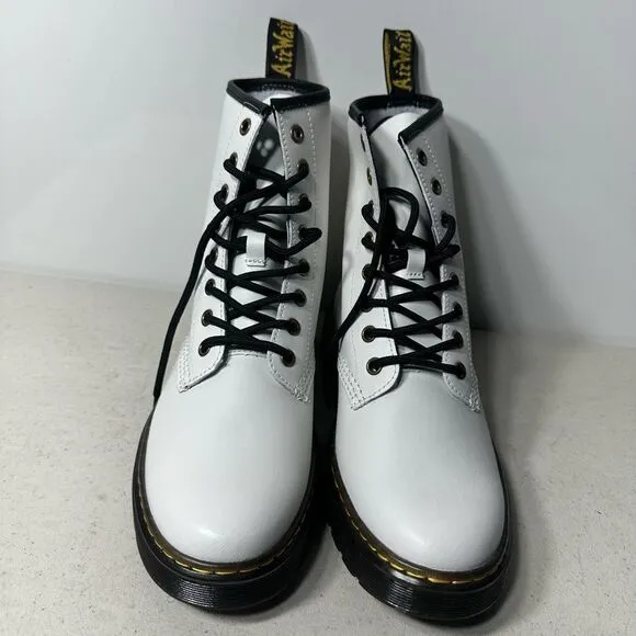 Dr. Martens Zavala Boots, White  Women’s 8/ Men’s 7. New Without Tags.