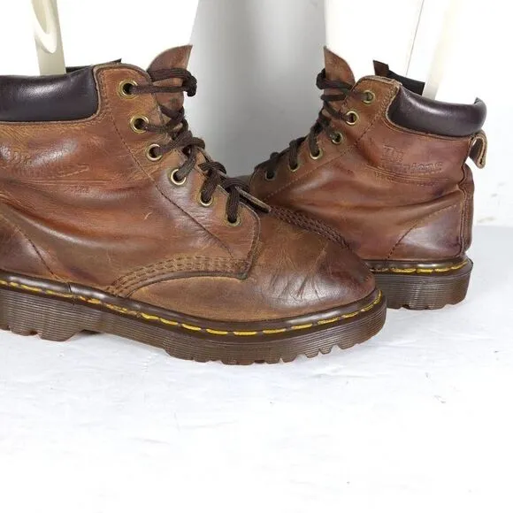 Dr Martens Women’s VTG Crazy Horse Uk4 US6 Brown gaucho Ankle Boots England