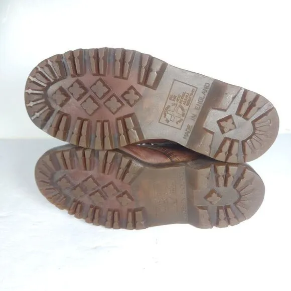 Dr Martens Women’s VTG Crazy Horse Uk4 US6 Brown gaucho Ankle Boots England