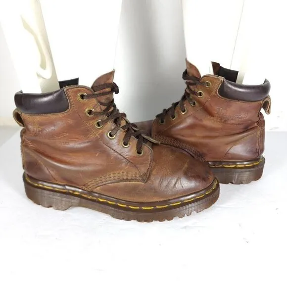 Dr Martens Women’s VTG Crazy Horse Uk4 US6 Brown gaucho Ankle Boots England