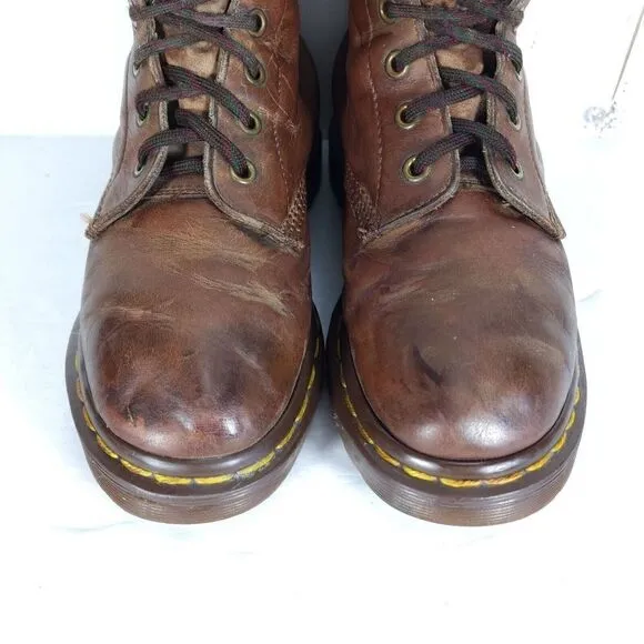 Dr Martens Women’s VTG Crazy Horse Uk4 US6 Brown gaucho Ankle Boots England