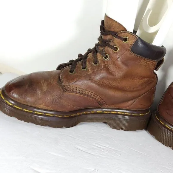 Dr Martens Women’s VTG Crazy Horse Uk4 US6 Brown gaucho Ankle Boots England