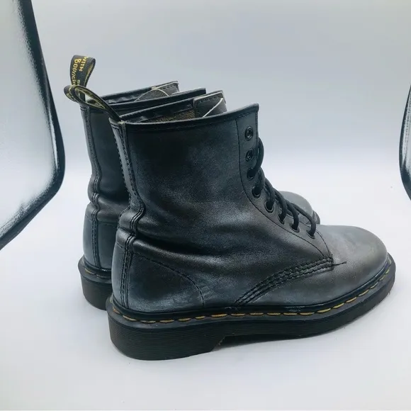 Dr. Martin women’s distressed Silver combat boots, size 7