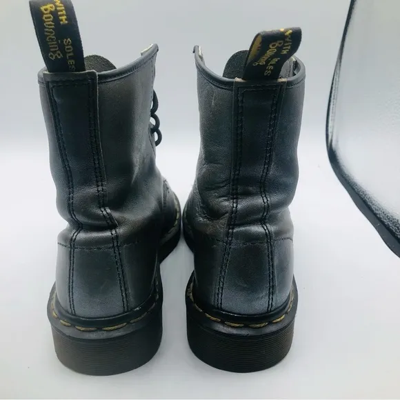 Dr. Martin women’s distressed Silver combat boots, size 7