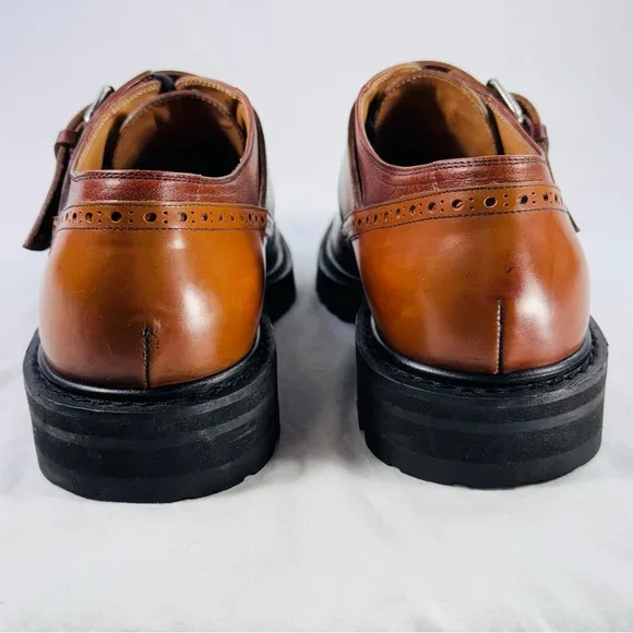 Dries Von Noten Men's Size 11 Brown Leather Buckle Shoes