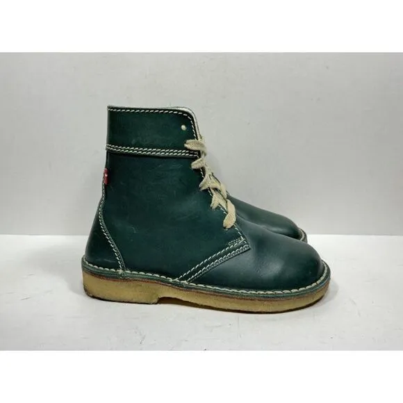 Duckfeet Odense Wool Lined Boots Green Leather Women’s Size 9 / 39 Shoss