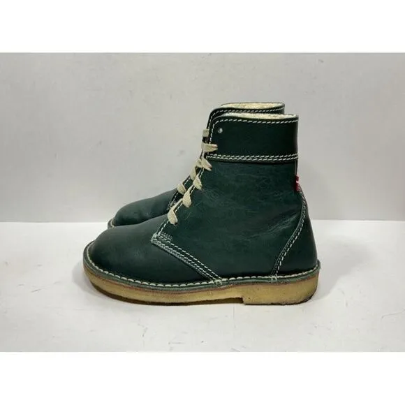 Duckfeet Odense Wool Lined Boots Green Leather Women’s Size 9 / 39 Shoss