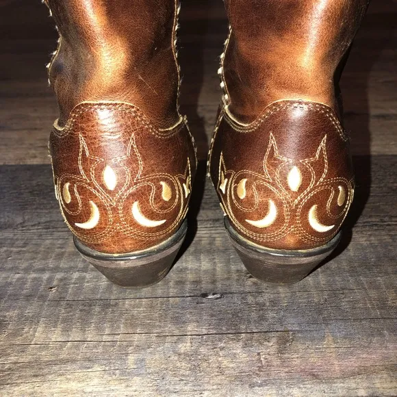Durango Leather Western Boots EUC worn once to rodeo 9M women’s